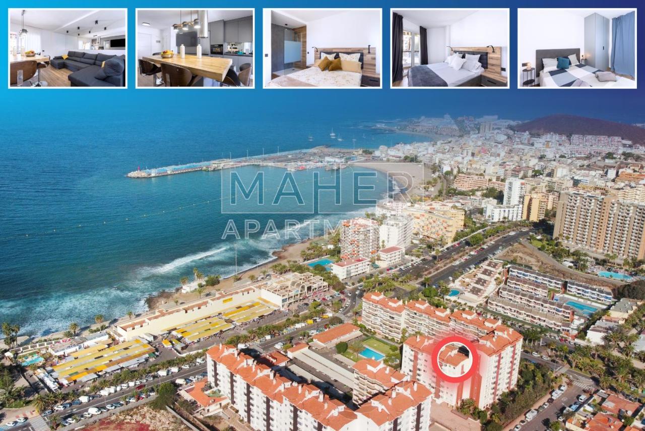 Appartamento Spectacular Sea View Penthouse Los Cristianos  Esterno foto